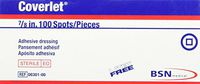 BSN-JOBST Coverlet Fabric Adhesive Bandages - 7/8" Round Bandages Box of 100-301