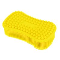 TOPHOME Silicone Non-Scratch Sponges Food-Grade Cleaning Brush for Kitchen Dishwash, Kids Tableware, Vegetable Fruits, Pot Pan Dish Bowl, Washing Hands, Yellow