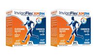 Glucosamine & Chondroitin Sulfate - Turmeric Curcumin - Boswellia Serrata (Non GMO) 24 - Hour Premium Joint Pain Relief Supplement with by InvigoFlex® AMPM - 2 Pack