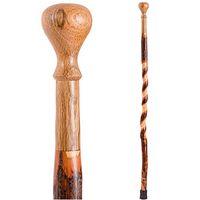 Brazos Walking Cane for Men and Women Handcrafted of Lightweight Wood and made in the USA, Hickory, 40 Inches