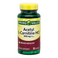 Spring Valley - Acetyl L-Carnitine HCI 500 mg, 50 Capsules