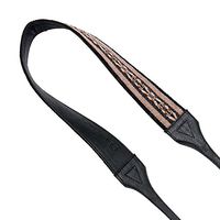 Cecilia Gallery Challaypu Alpaca Wool Leather Strap for DSLR Cameras with Attached Lens, Black