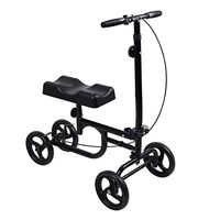 Give Me Economy Knee Scooter Steerable Knee Walker Crutch Alternative with Thick Knee Pad in Black