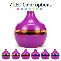 Essential Oil Diffuser with Oils, USB Air Aroma Essential Oil Diffuser LED Ultrasonic Aroma Aromatherapy Humidifie, Essential Oil Blends, Purple