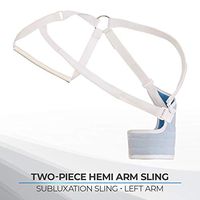 Rolyan Original Hemi Arm Sling, Left Arm, Medium, Regular, Comfortable Shoulder Sling with Elastic Straps, Hemi Sling for Support, Shoulder Brace for Stroke, Soft Tissue Injury, Surgery, or Ligament Strain
