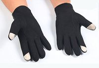 QIUUE Winter Mens Full Finger Smartphone Touch Screen Gloves Warm Cashmere Gloves Non-Slip Mittens