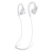 Wireless Earbuds Bluetooth Headphones Sport in-Ear IPX7 Sweatproof Earphones 12 Hours Playtime High Fidelity Stereo Sound and Noise Cancelling Mic for Running Gym, Running and Workout -White