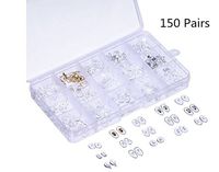 150 Pairs Ultra-Soft Silicone Nose Pads for Eyeglasses Screw on/Push in Nosepads for Sunglasses Spectacles