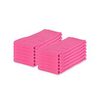 Arkwright Surgical Huck Cleaning Towels, Pack of 12 Absorbent Towel Perfect for your Windows, Glass Painted Metal, Ceramic, Counters, Cabinets (16x 26 In, Hot Pink)