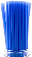 Made in USA Pack of 250 Blue Giant (10" X 0.31") Unwrapped Plastic Smoothie Drinking Straws (FDA-approved, Non-toxic, BPA-free)