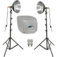 Impact Two-Light Fluorescent Digital Light Shed Kit - Medium