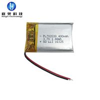 10EA 400mAH 3.7V 7X20X30mm Rechargeable li-Polymer Battery with PCM 702030 Lithium Battery