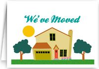 New Address Announcement Note Cards - 10 Boxed Cards & Envelopes