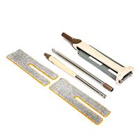 Self-Wringing Double Sided Flat Mop Telescopic Comfortable Handle Mop Floor Cleaning Tool for Living Room Kitchen