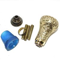 Nautical World Solid Cast Brass Handle Cane Solid Brass Inlay Great Handle Hardware Set