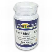 Bright Biotin 1000-1000 mcg - 100 Capsules