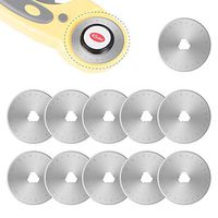Rotary Cutter Blades 45mm Replacement for OLFA,Fiskars Quilting Rotary Blades 12 Pack