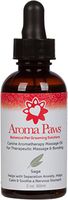 Aroma Paws Aromatherapy Dog Massage Oil – for Canine, Pet Bonding – Conditioning, Moisturizing, Soothing Skin Massaging Oils – Aromatic, Scented Grooming Puppy Oil – Toxin Free – 2 oz, Sage