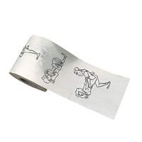 Toilet Paper,1PC Home Creative Fun 3 layers Bath Toilet Roll Paper Supplies Decor Bath Tissue Roll (A)