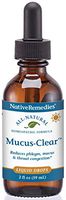 Native Remedies Mucus-Clear - Natural Homeopathic Formula for Symptoms of Throat Congestion and Excessive Mucus and Phlegm - Temporarily Clears Excess Mucus in Throat and Lungs - 59 mL
