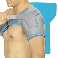 Arctic Flex Shoulder Ice Pack Brace - Cold Reusable Cool Gel Wrap, Hot Therapy - Immobilizer Compression Stability Support for Tendonitis, Dislocated Joint, Left and Right Rotator Cuff Arm Pain Relief
