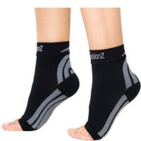CompressionZ Plantar Fasciitis Socks - Compression Foot Sleeves - Ankle Brace Arch Support - Pain Relief for Heel Spurs, Edema, Achilles Tendonitis
