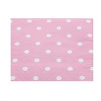 Youmewell Disposable Paper Beverage Napkins Pink Polka Dot 60 Count