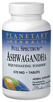 Ashwagandha 570mg Full Spectrum Planetary Herbals 60 Tabs