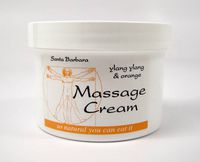 Real Bodywork Santa Barbara Massage Cream - Ylang Ylang & Orange 32 Ounce Jar