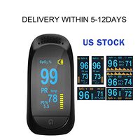 Fingertip Pulse Oximeter Blood Oxygen Sensor,Blood Oxygen Meter,Oxygen Meter Portable Digital Blood Oxygen FDA Approved Pulse Sensor Meter with Alarm and Pulse Rate Monitor for Adults and Kids