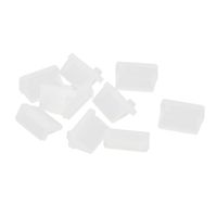 uxcell Silicone USB Port Cover Anti Dust Protector for Female End 10Pcs Clear