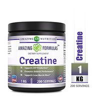 Amazing Formulas Creatine Powder - 1 KG (2.2 Lb), 200 Servings - Supports ATP Production, Promotes Athletic Performance and Supports Lean Muscle Mass