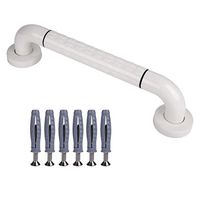 Bathroom Grab Bar, Shower & Bathtub Handle Safety Rail Wall Grab Bar Balance Assist Grip Bars for Toilet and Skid Resistant Bathroom Bar for Tub, Handicap, Elderly, Injury, Kid, Senior - 15.7 Inch