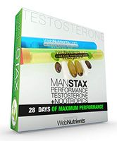 WebNutrients ManStax+™ Advanced Testosterone, Nitric Oxide and Endurance Enhancer with Powerful PDE5 Mitigation. IcariinX, Tongkat Ali, Horny Goat Weed, DHEA, Pregnenolone, Stinging Nettle, MACA, D3,