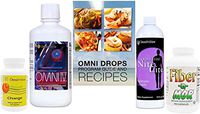 Omni Drops with Vitamin B12, Nite Lite, Fiber N Mor, Omni 4 with Glucosamine, Charge Capsules with Caffeine by Omnitrition
