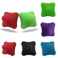 khkadiwb Hexagonal Massage Ball, Hexagon Silicone Palm Muscle Recovery Fitness Fatigue Relieve Massager Ball Black
