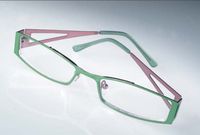 Calabria 805 Techno Optical Metal Reading Glasses w/ Hard Case