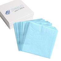 Sparkles Make It Special 50 pcs 2-Ply 5" inch Paper Napkins - Light Blue - Cocktail Drink Party Wedding Reception