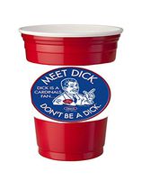 4 Pack of Vinyl Decal Stickers for Disposable Cups/Chicago Baseball Fans Don't Be a Dick
