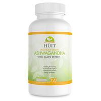 Ashwagandha Organic Root Extract Black Pepper 1200mg 120capsules Ashwagandha Capsules Natural Calm Stress Relief Anti Anxiety Relief Depression Cortisol Manager Adrenal Support & Thyroid Support