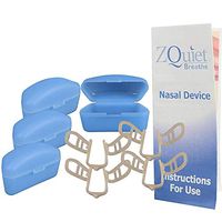 ZQUIET Breathe Anti-Snoring Nasal Dilator Breathe Aid with Storage Case (4ct. – 60 Day Supply) – Natural, Simple, Comfortable Snoring Solution to Increase Airflow and Relieve Sinus Congestion