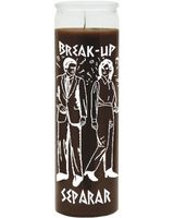 Indio Products Break Up Brown Candle - Silkscreen 1 Color 7 Day