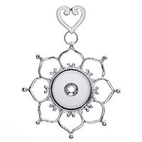 2017 NEW Crystal Alloy Pendant for Fit Noosa Necklace Snap Chunk Button A99 Woman Pretty Bright Cute Stylish Jewerly Women Womens Beads Comfortable Best