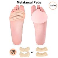 Metatarsal Pads Set Ball of Foot Pain Relief Soft Gel Cushion Insoles Shoe High Heel Inserts Heel Pads 3 Pairs (6 Pieces) for Bunions, Mortons Neuroma,Metatarsalgia