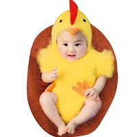 LERORO Unisex Newborn Baby Infant Costume Jumpsuit, Boys & Girls Cute Photography Chicken Costume Toddler Easter Cosplay Cloth Outfit (0-6 Months)