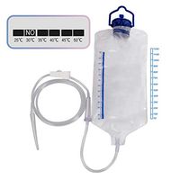 ixaer Enema Kit, Enema Bag + 10×Clean Head, Reusable Colon Enema Bag Cleansing Kit