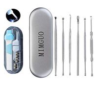Ear Wax Removal Kit,Electric Ear Cleaner Stainless Steel Ear Pick Scoop Ear Wax Removal Combination Set Ear Cleaning Tool Curette for Kids Adults