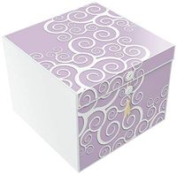 EZ Gift Box Rita Calypso 10x10 Decorative Valentines Gifts Pops Up in Seconds Comes with Gift Tag and Tissue Paper - No Glue or Tape Required