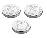 Renata Watch Battery Swiss Made Renata 389 or SR1130SW Or AG10 1.5V (3 Batteries, 389 or SR 1130 SW)