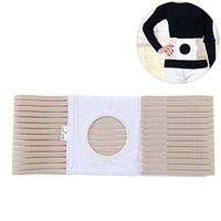 Ibnotuiy Elastic Medical Ostomy Belt Hernia Support Belts for Waist Abdominal with Stoma Opening 3.15 inch Hole (XL)